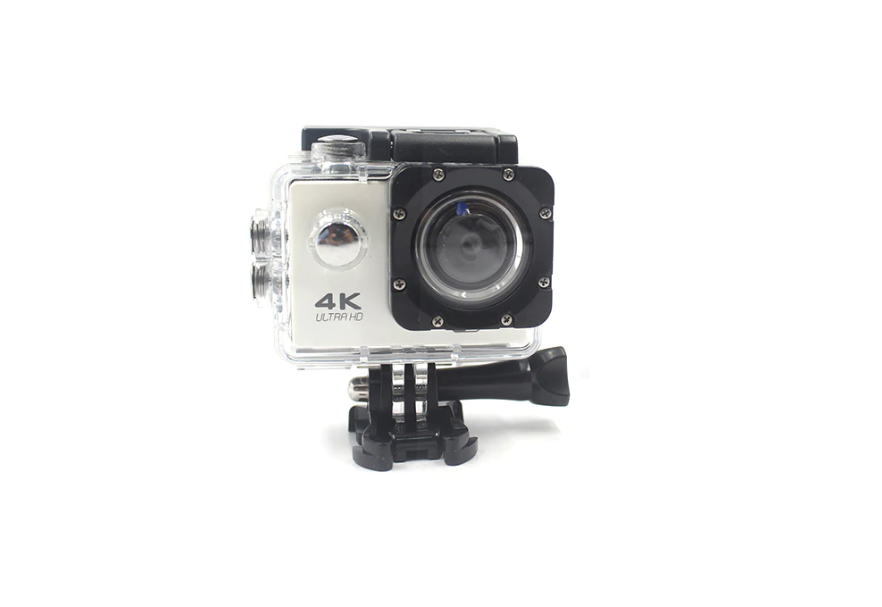 Camera video sport, calitate 4k ultra hd, greutate redusa, waterproof, alb